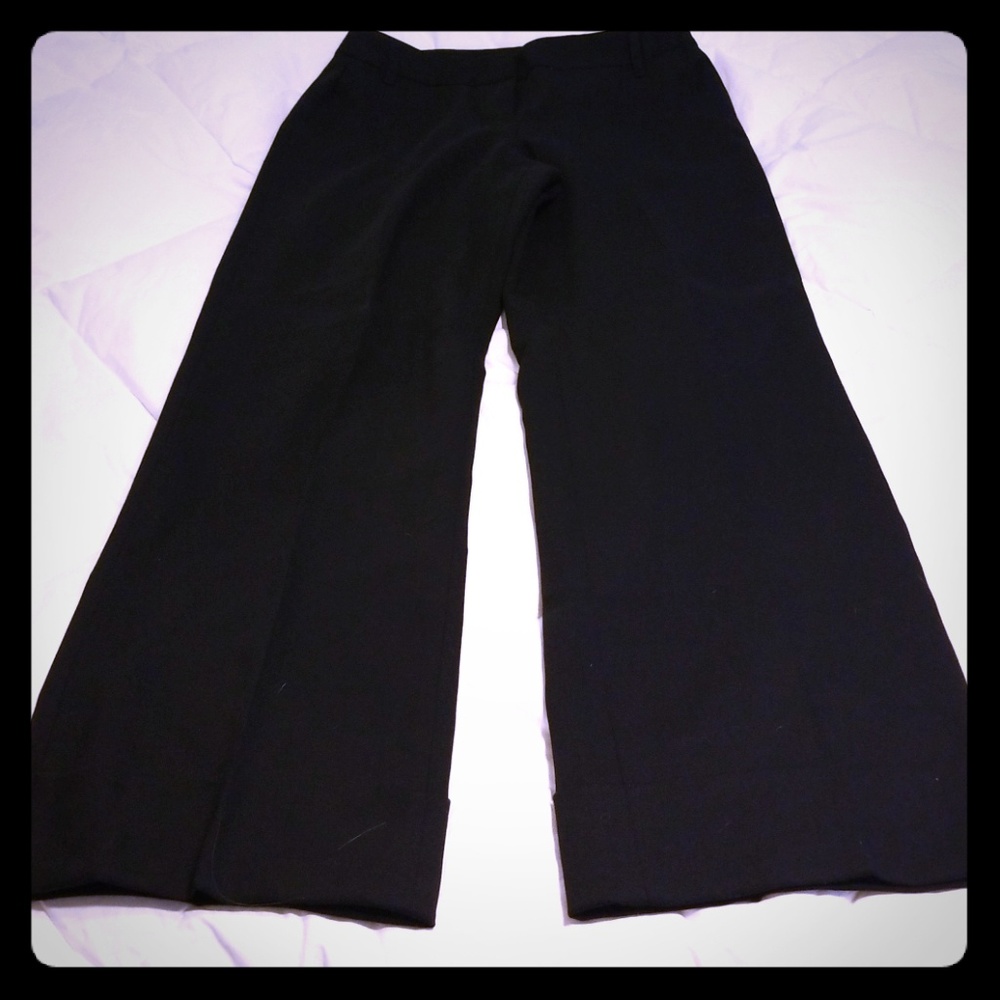 LOFT black wool trousers